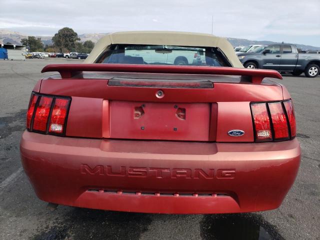 1FAFP44463F414823 - 2003 FORD MUSTANG RED photo 6