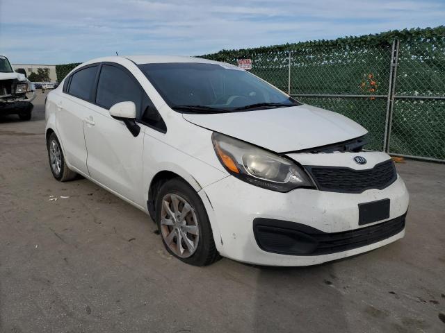 KNADM4A38D6302089 - 2013 KIA RIO LX WHITE photo 4