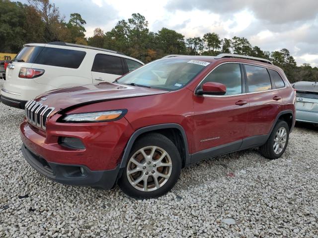 1C4PJLCB0EW318845 - 2014 JEEP CHEROKEE LATITUDE RED photo 1