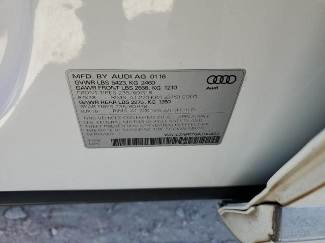 WA1L2AFP7GA100452 - 2016 AUDI Q5 PREMIUM PLUS SILVER photo 12