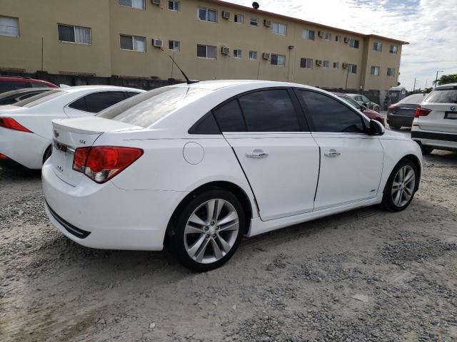 1G1PG5SBXE7104203 - 2014 CHEVROLET CRUZE LTZ WHITE photo 3