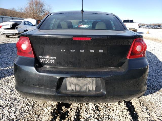 1C3CDZABXDN564144 - 2013 DODGE AVENGER SE BLACK photo 6