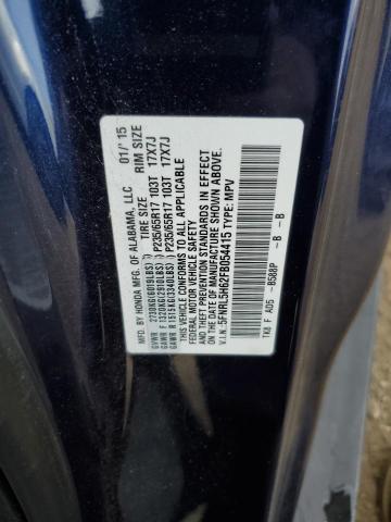 5FNRL5H62FB054415 - 2015 HONDA ODYSSEY EXL BLUE photo 13