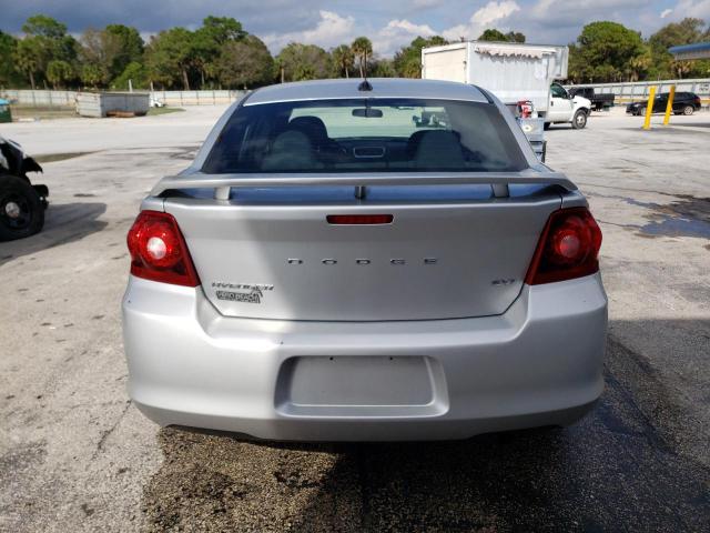 1C3CDZCB1CN312651 - 2012 DODGE AVENGER SXT SILVER photo 6