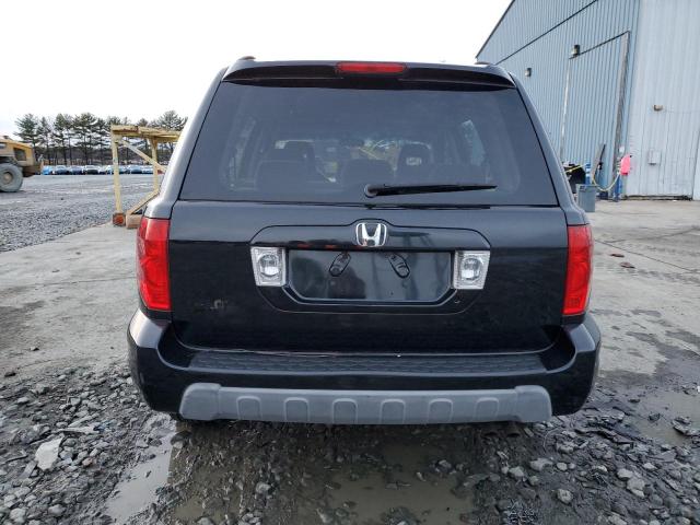 2HKYF18134H524059 - 2004 HONDA PILOT LX BLACK photo 6