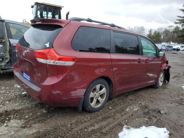 5TDKK3DC3CS279308 - 2012 TOYOTA SIENNA LE RED photo 3