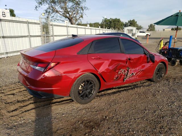 KMHLM4AG2MU065009 - 2021 HYUNDAI ELANTRA SEL RED photo 3