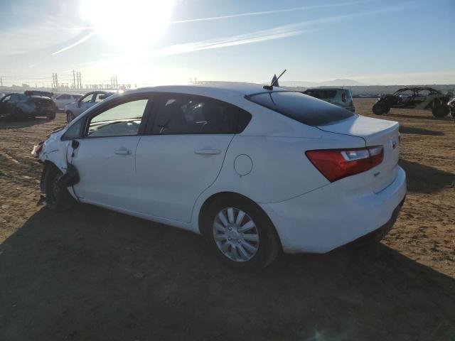 KNADM4A34F6456575 - 2015 KIA RIO LX WHITE photo 2