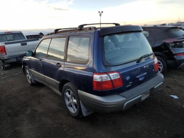 JF1SF65542G735823 - 2002 SUBARU FORESTER S BLUE photo 2