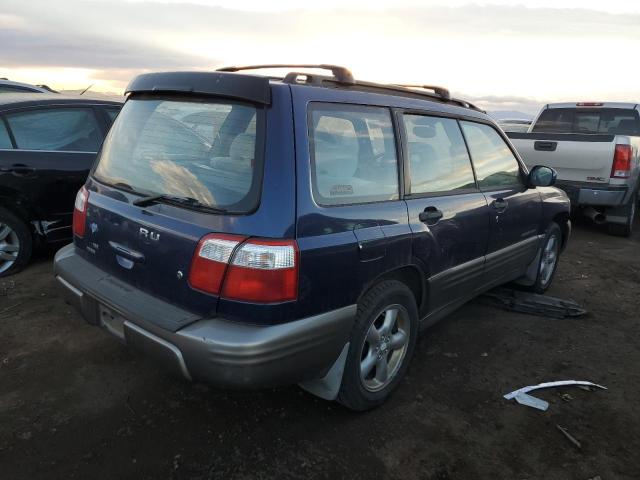 JF1SF65542G735823 - 2002 SUBARU FORESTER S BLUE photo 3
