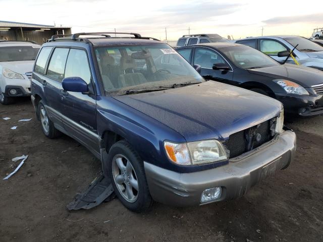 JF1SF65542G735823 - 2002 SUBARU FORESTER S BLUE photo 4