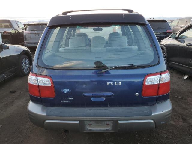 JF1SF65542G735823 - 2002 SUBARU FORESTER S BLUE photo 6