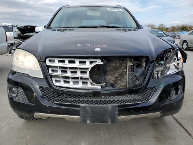 4JGBB8GB1AA615222 - 2010 MERCEDES-BENZ ML 350 4MATIC BLACK photo 5