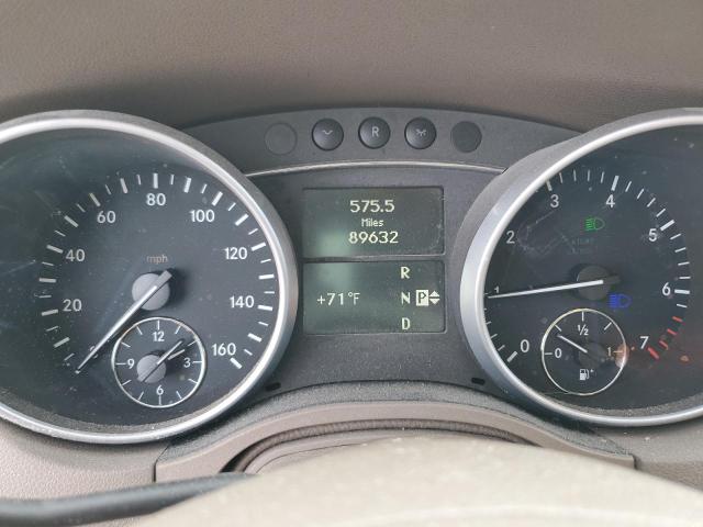 4JGBB8GB1AA615222 - 2010 MERCEDES-BENZ ML 350 4MATIC BLACK photo 9