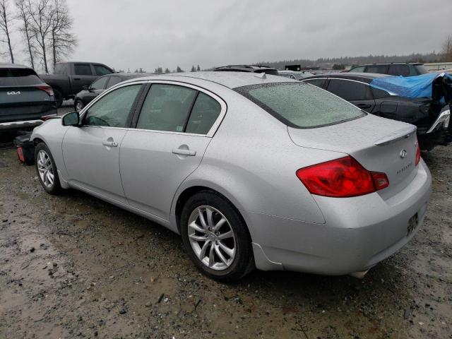 JNKBV61F98M254552 - 2008 INFINITI G35 SILVER photo 2