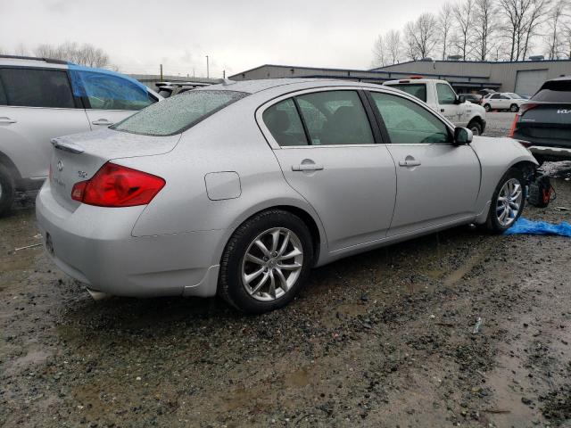 JNKBV61F98M254552 - 2008 INFINITI G35 SILVER photo 3