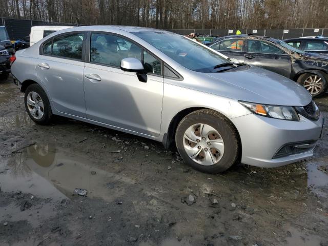 2HGFB2F54DH603460 - 2013 HONDA CIVIC LX SILVER photo 4