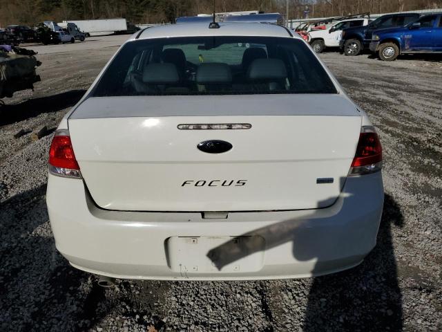 1FAHP3HN8AW216649 - 2010 FORD FOCUS SEL WHITE photo 6