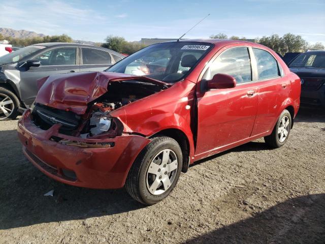 KL1TD56646B663439 - 2006 CHEVROLET AVEO BASE RED photo 1