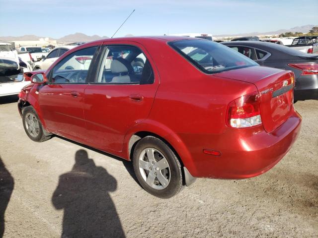 KL1TD56646B663439 - 2006 CHEVROLET AVEO BASE Qırmızı foto 2