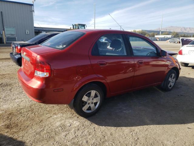 KL1TD56646B663439 - 2006 CHEVROLET AVEO BASE RED photo 3