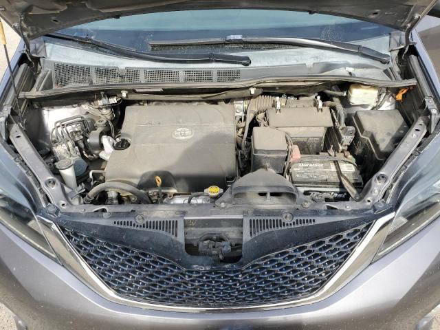 5TDXK3DC9FS644259 - 2015 TOYOTA SIENNA SPORT GRAY photo 12