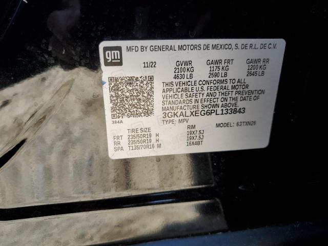 3GKALXEG6PL133843 - 2023 GMC TERRAIN DENALI BLACK photo 12