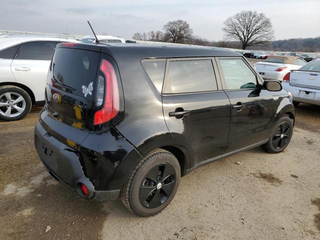 KNDJN2A28F7144736 - 2015 KIA SOUL BLACK photo 3