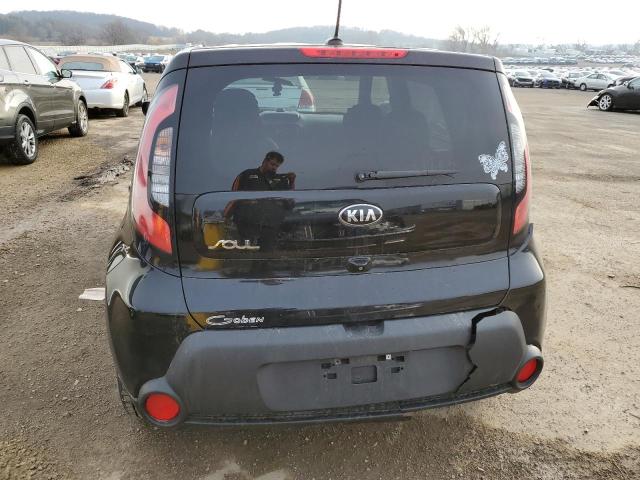 KNDJN2A28F7144736 - 2015 KIA SOUL BLACK photo 6