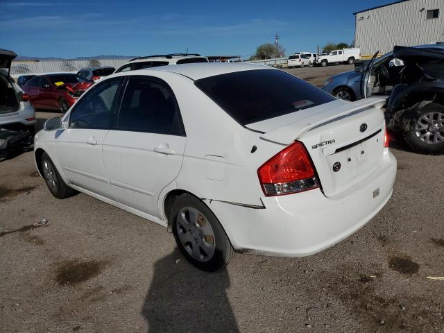 KNAFE121085498106 - 2008 KIA SPECTRA EX WHITE photo 2