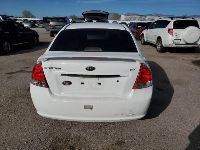 KNAFE121085498106 - 2008 KIA SPECTRA EX WHITE photo 6