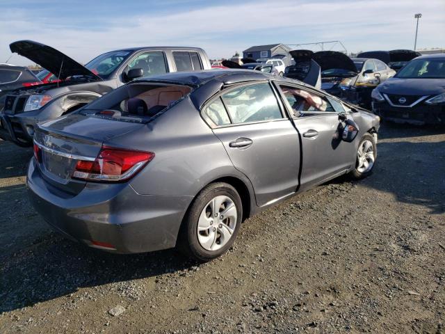 19XFB2F57DE258726 - 2013 HONDA CIVIC LX GRAY photo 3