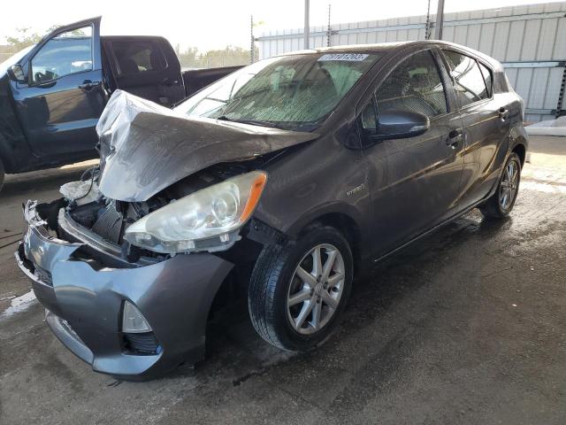 JTDKDTB39E1060446 - 2014 TOYOTA PRIUS C GRAY photo 1