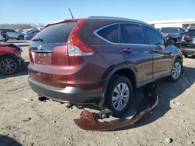 5J6RM3H77DL003359 - 2013 HONDA CR-V EXL BURGUNDY photo 3