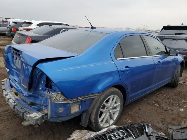 3FAHP0JG9CR294602 - 2012 FORD FUSION SEL BLUE photo 3