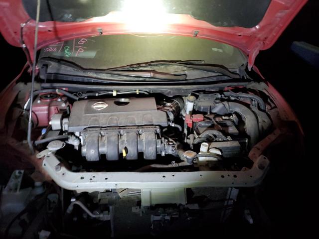 3N1AB7AP4DL735806 - 2013 NISSAN SENTRA S RED photo 11