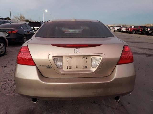 1HGCM66567A059129 - 2007 HONDA ACCORD EX GOLD photo 6