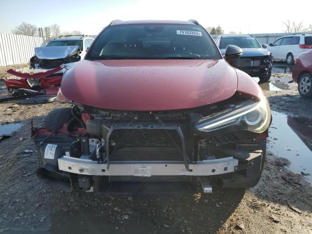 ZASFAKNN2J7C19064 - 2018 ALFA ROMEO STELVIO TI SPORT RED photo 5