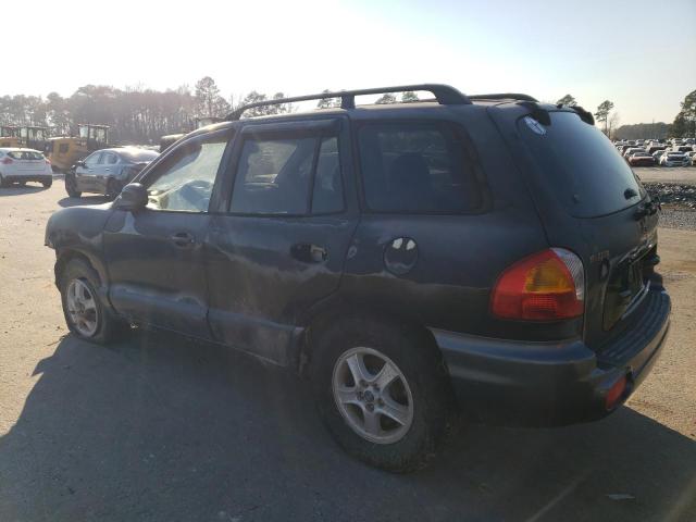 KM8SC13D72U284948 - 2002 HYUNDAI SANTA FE GLS BLACK photo 2