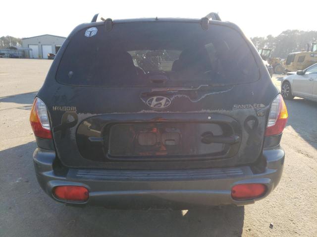 KM8SC13D72U284948 - 2002 HYUNDAI SANTA FE GLS BLACK photo 6