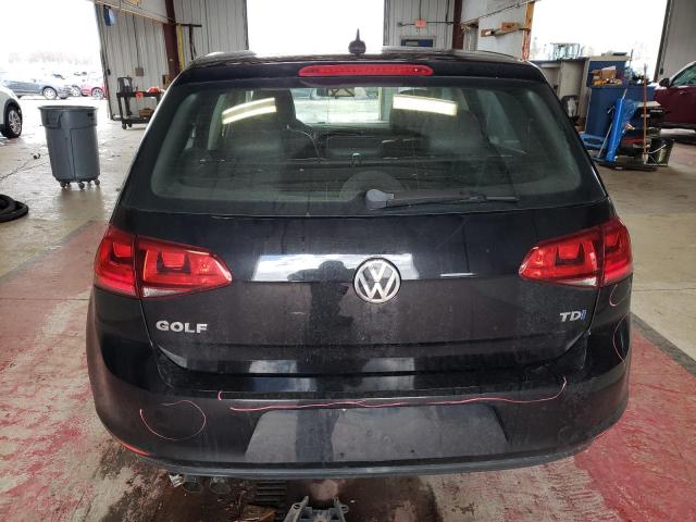 3VW2A7AU5FM028721 - 2015 VOLKSWAGEN GOLF TDI BLACK photo 6