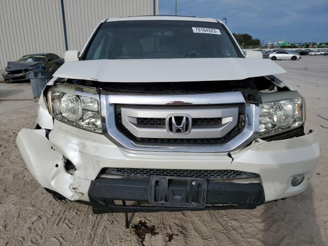 5FNYF3H99BB042614 - 2011 HONDA PILOT TOURING WHITE photo 5