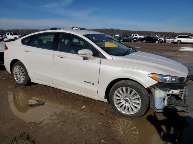 3FA6P0LU6ER176777 - 2014 FORD FUSION SE HYBRID WHITE photo 4