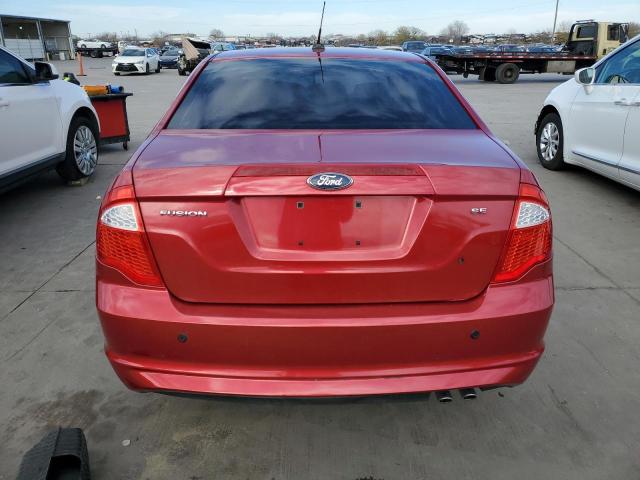 3FAHP0HAXBR183069 - 2011 FORD FUSION SE RED photo 6