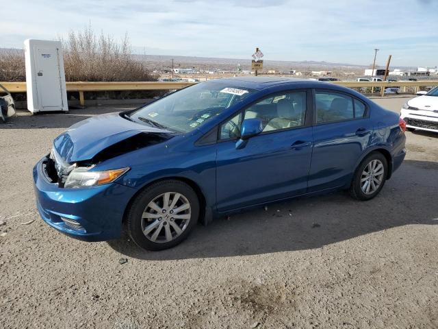 2HGFB2F83CH534334 - 2012 HONDA CIVIC EX BLUE photo 1