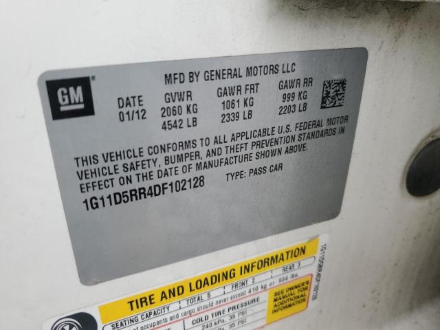 1G11D5RR4DF102128 - 2013 CHEVROLET MALIBU 1LT Кремовый фото 13