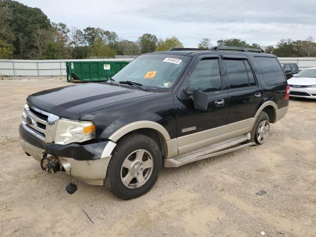 1FMFU17587LA57704 - 2007 FORD EXPEDITION EDDIE BAUER BLACK photo 1