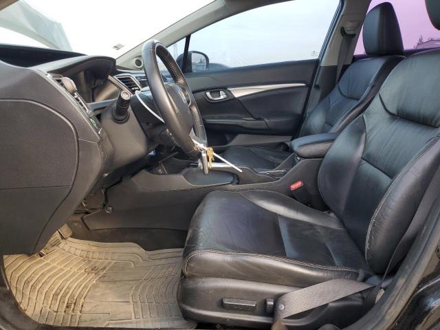 2HGFB2F9XFH526194 - 2015 HONDA CIVIC EXL შავი ფოტო 7