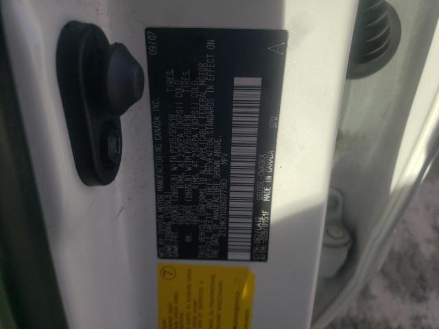 2T2HK31U28C077983 - 2008 LEXUS RX 350 WHITE photo 12