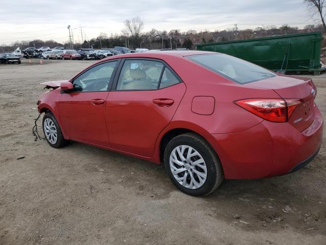 2T1BURHEXKC219641 - 2019 TOYOTA COROLLA L RED photo 2